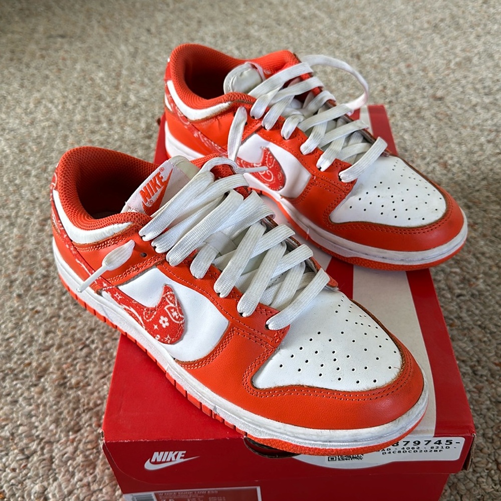 Nike Dunk Low Orange Paisley